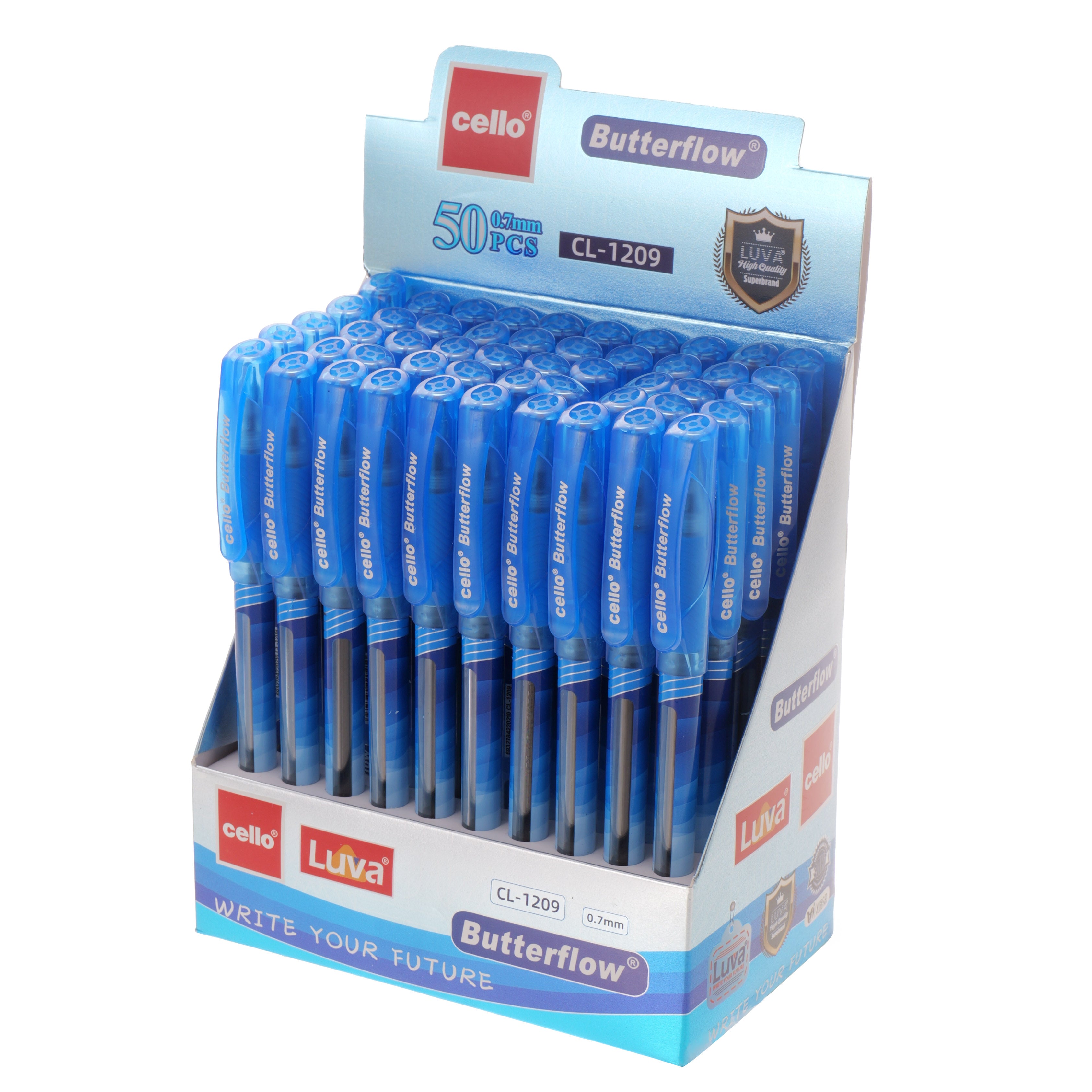 Cello Butterflow Blue Pen