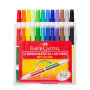 Faber Castell Fiber Pen Washable Double Ended 24 Colors