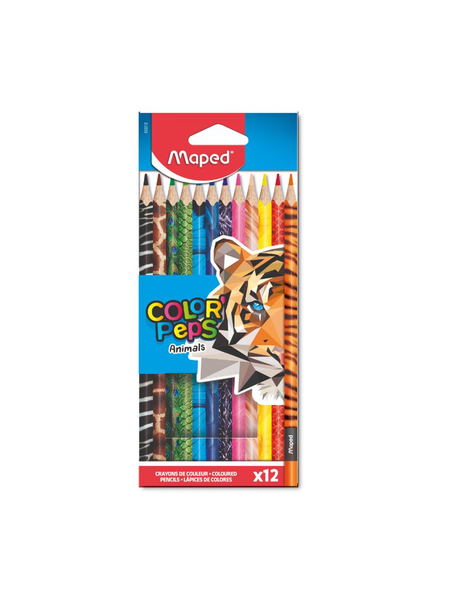 Maped Animal Coloring Pencils -12 Colors