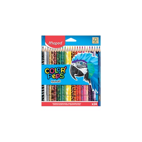 Maped Animal Coloring Pencils -24 Colors