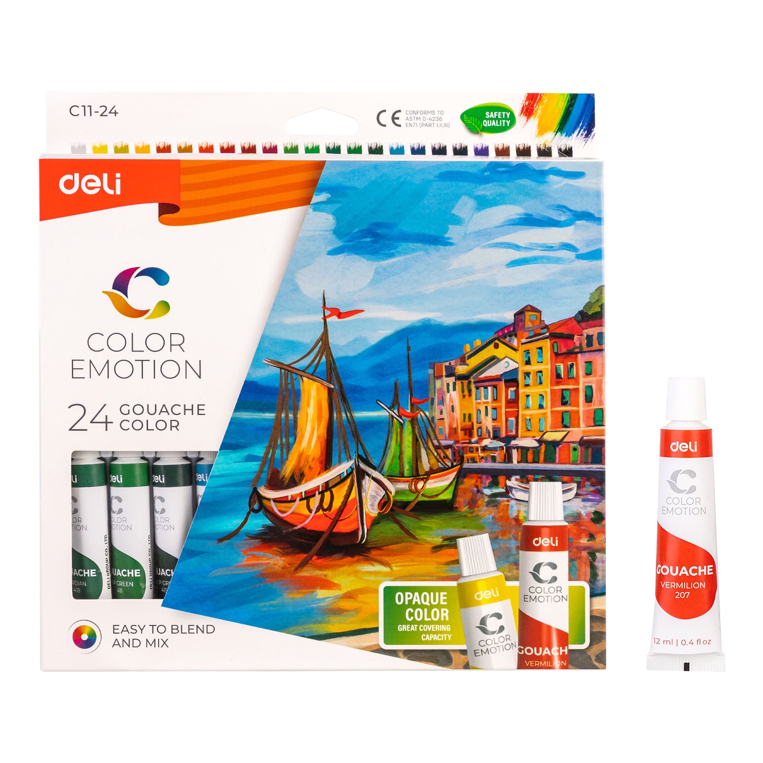 Deli Gouache Tubes 24 Colors