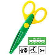 Kangaro Green Zig Zag Scissors
