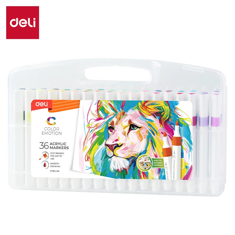Deli Acrylic Markers 36 Colors