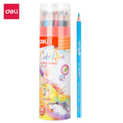 Deli Color Pencils-36 Colors Barrel