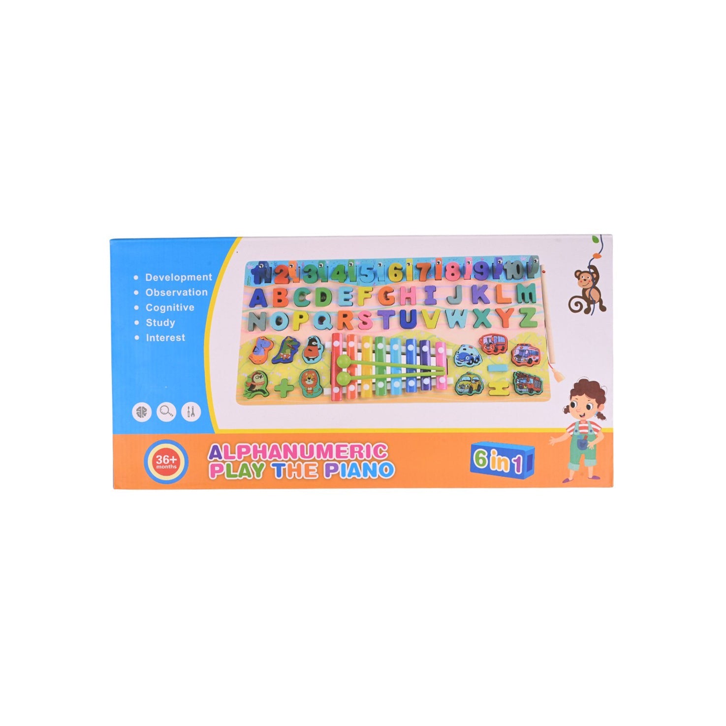 6-in-1 Alphanumeric Learning Puzzle