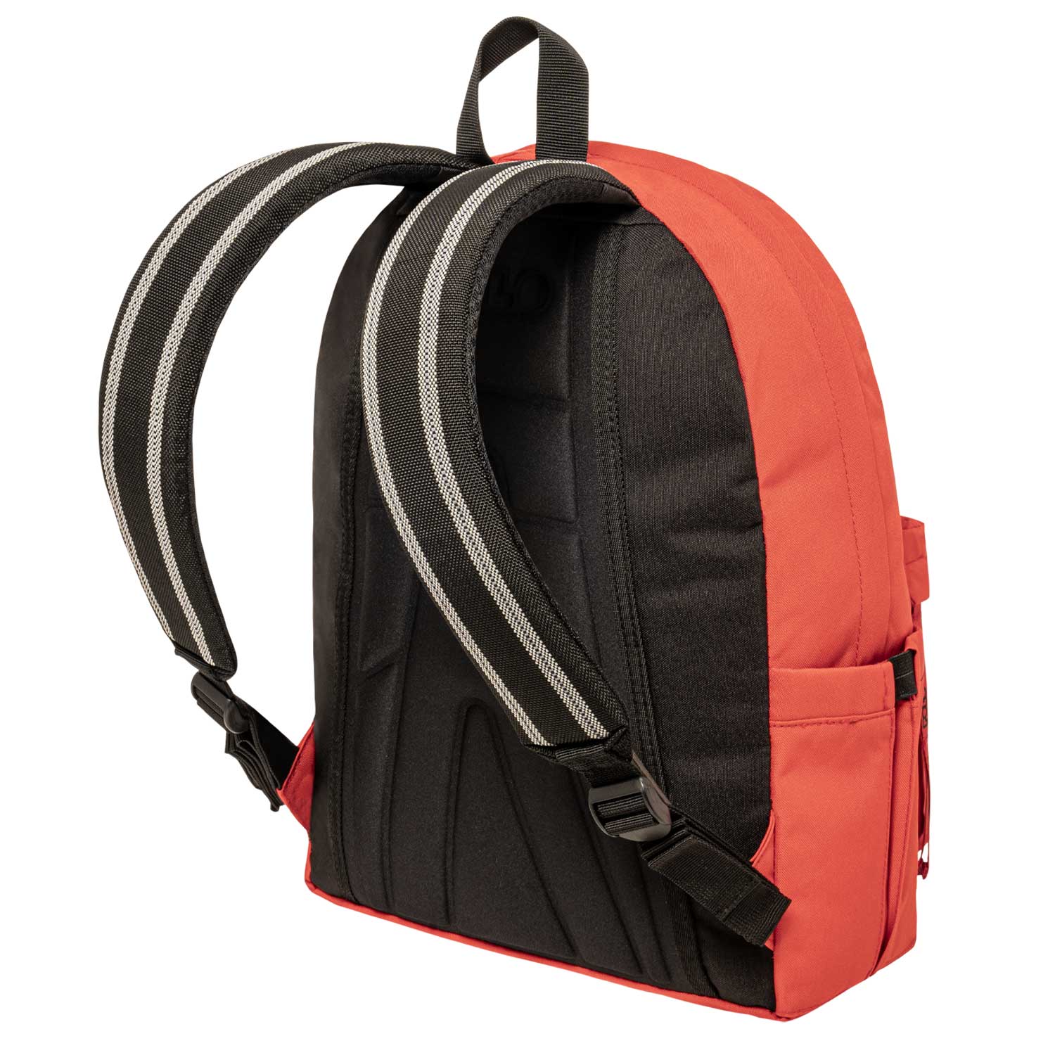 Polo Orange School Bag with Floral Accent