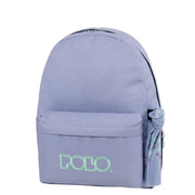 Polo Light blue School Bag with Floral Accent