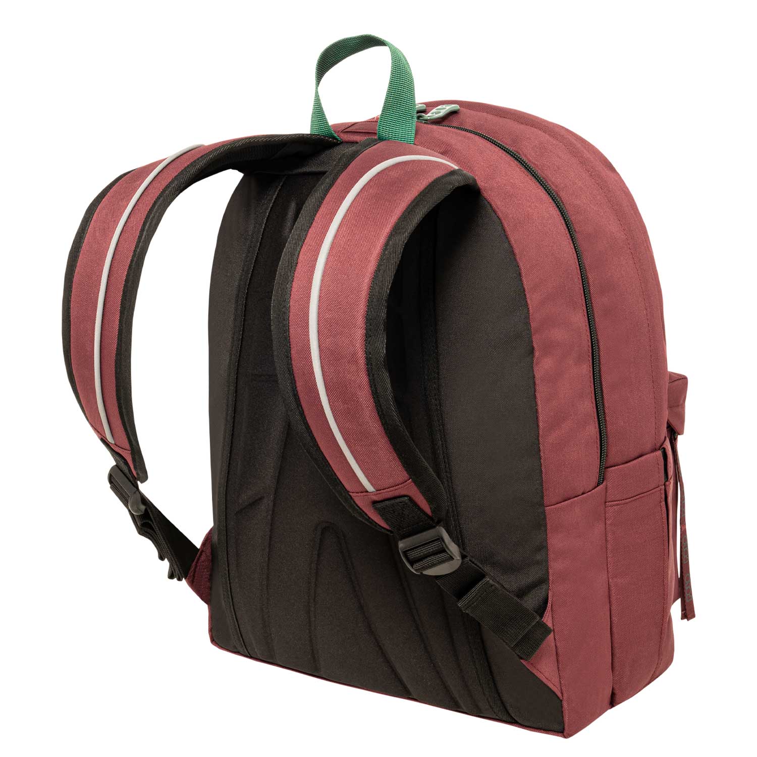 Polo Bordo & Green Bag With Scarf