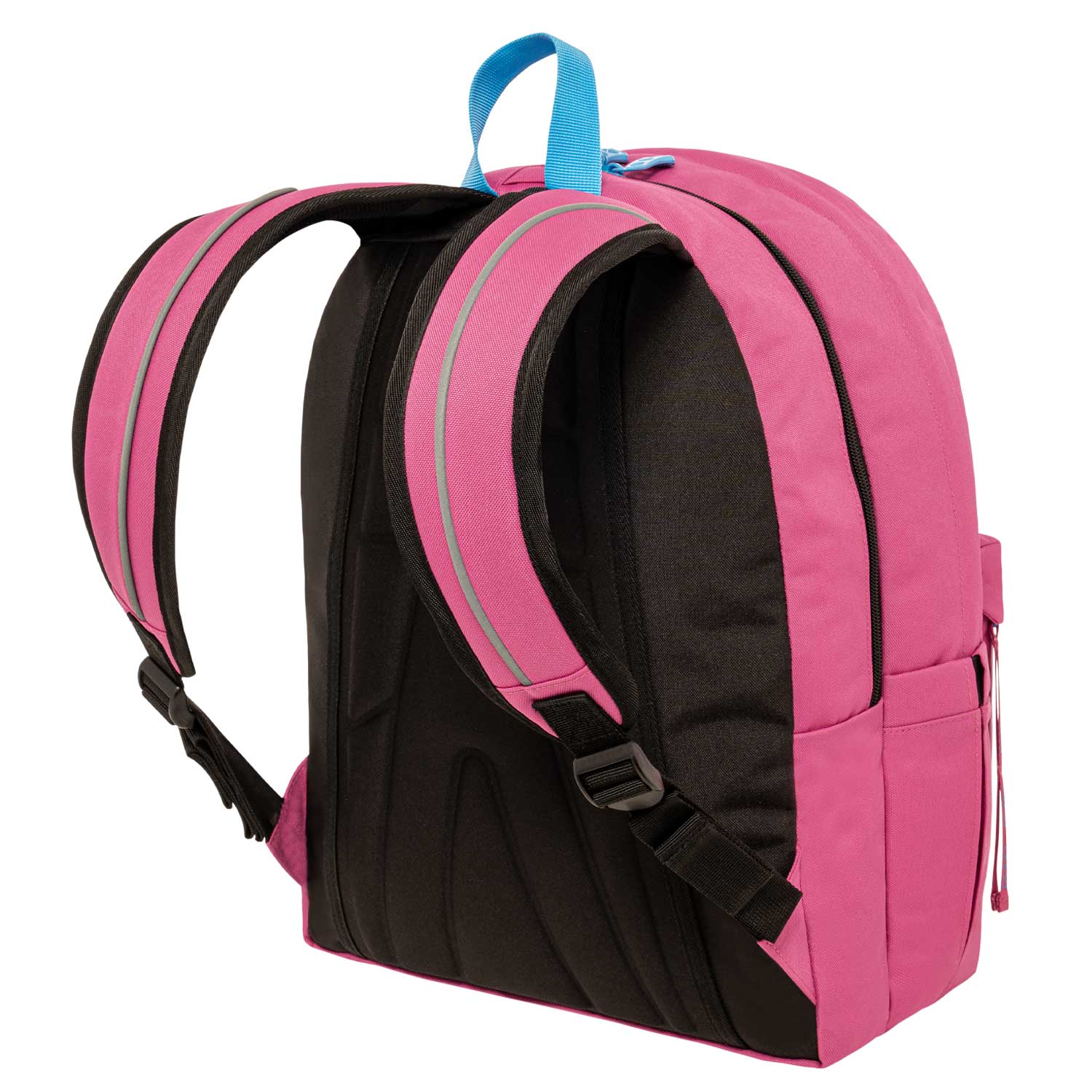 Polo Fushia & Cyan Bag With Scarf