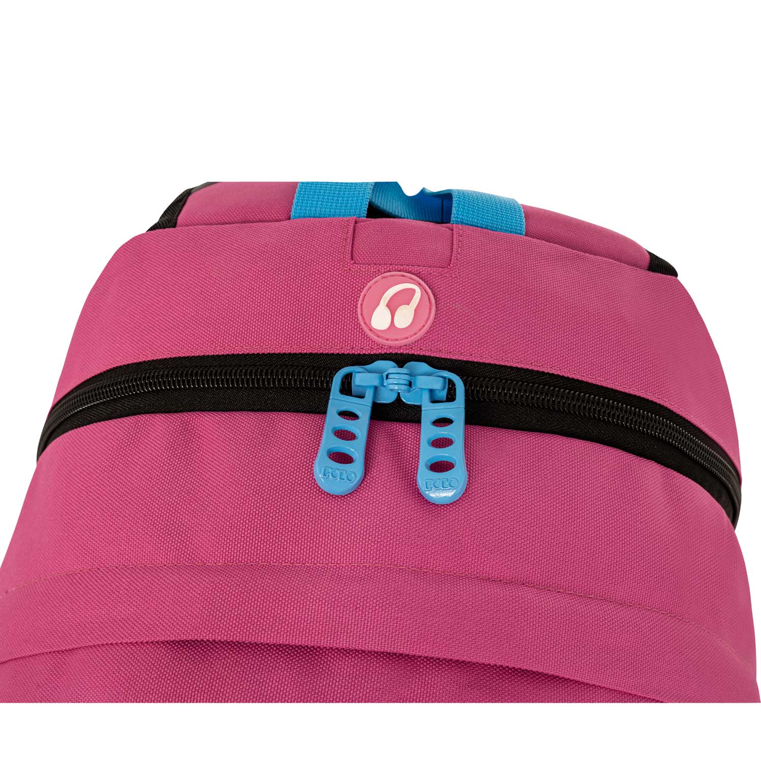 Polo Fushia & Cyan Bag With Scarf
