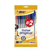 Bic Cristal Pen Set 8+2 Free
