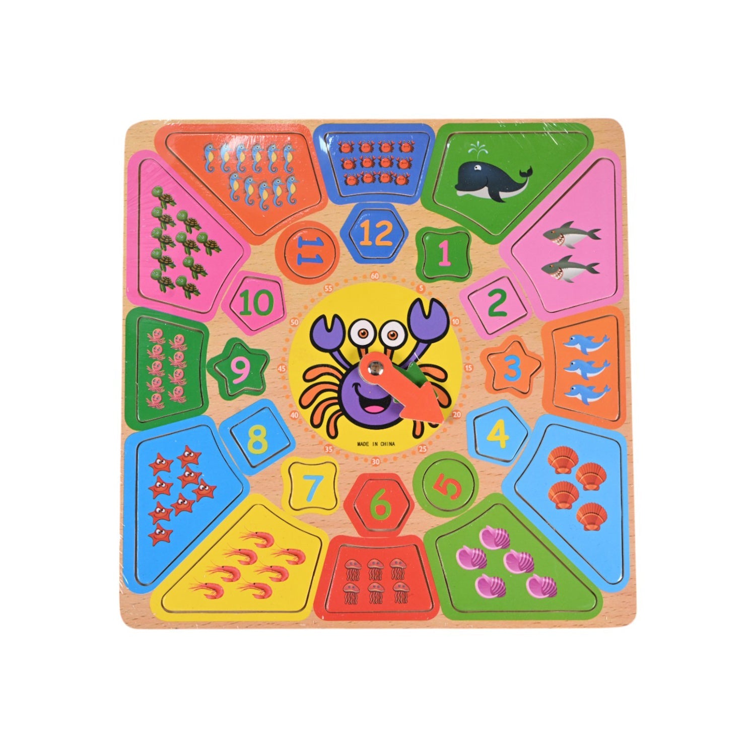 Animal Counting Clock Puzzle