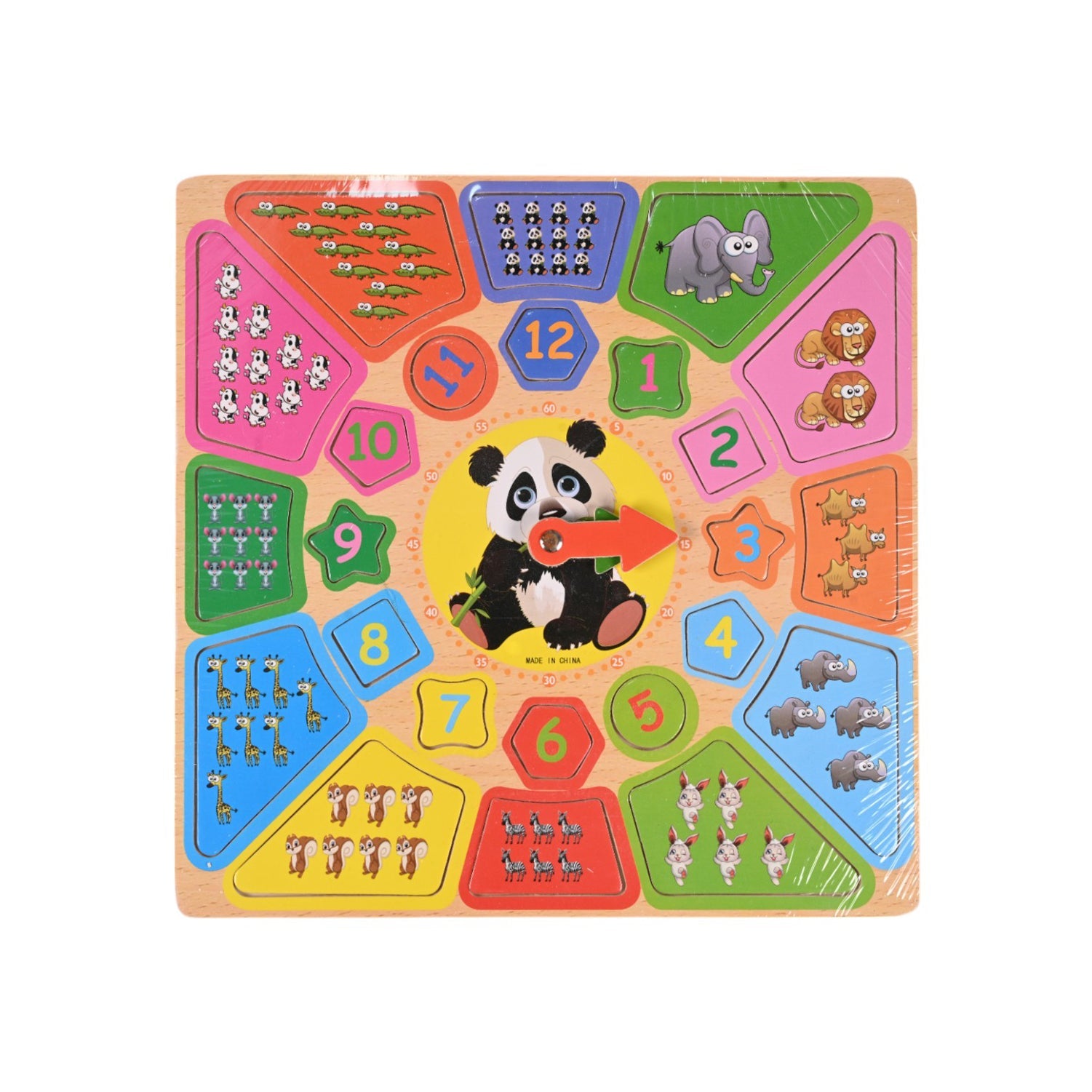 Animal Counting Clock Puzzle