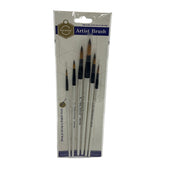 Artist Paint Brush round tip Set 6 PCS