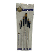 Angled Artist Paint Brush Set 6 PCS
