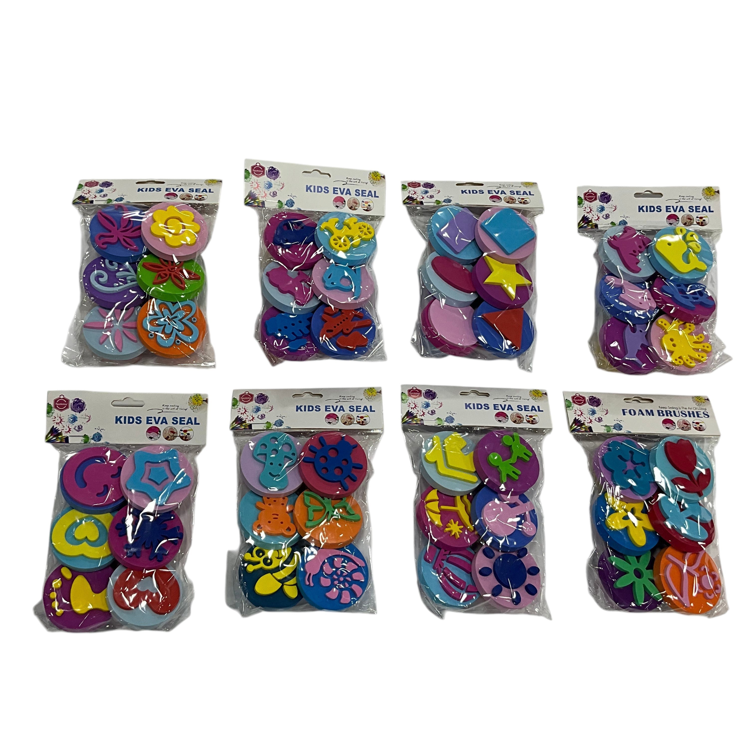 Kids EVA Stamp Set Assorted Shapes