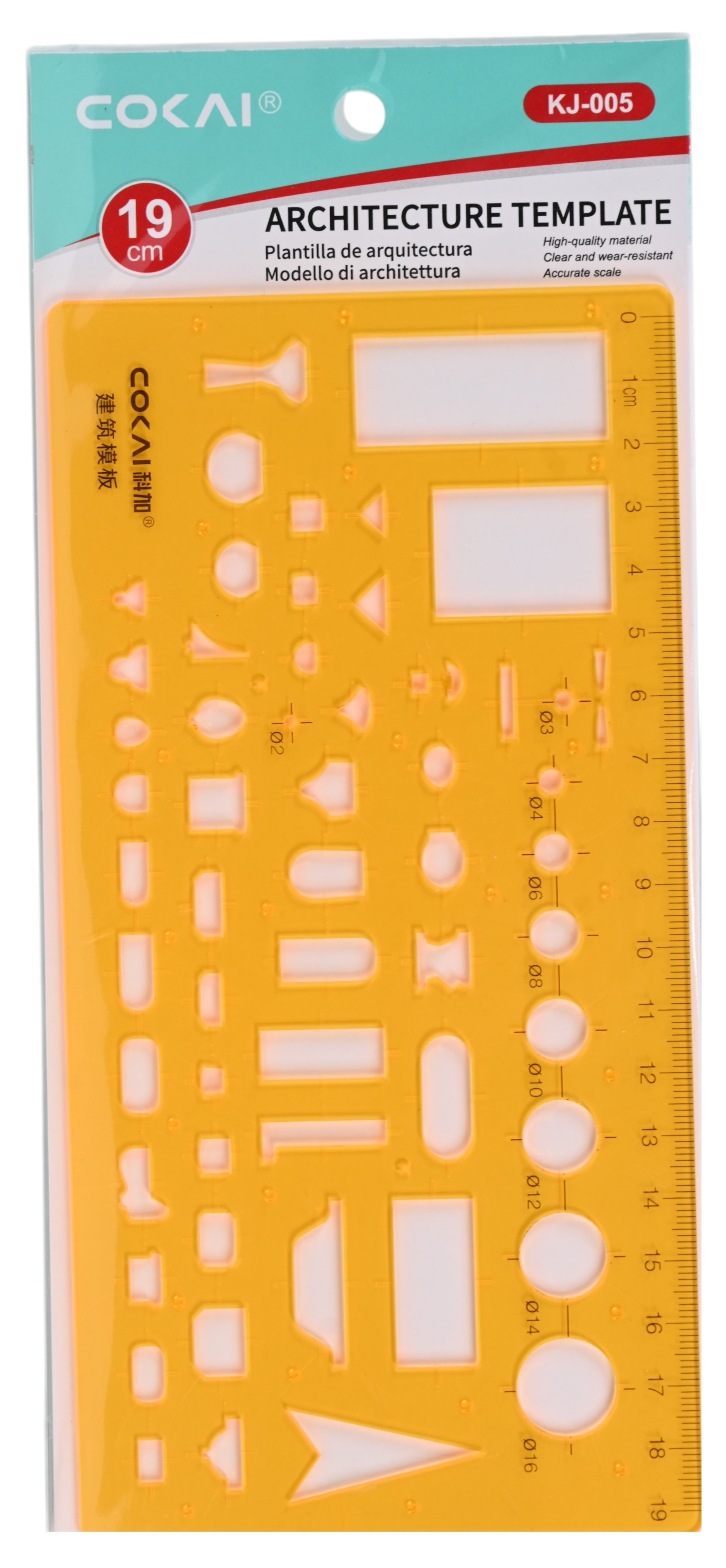 19cm Architecture Template Ruler