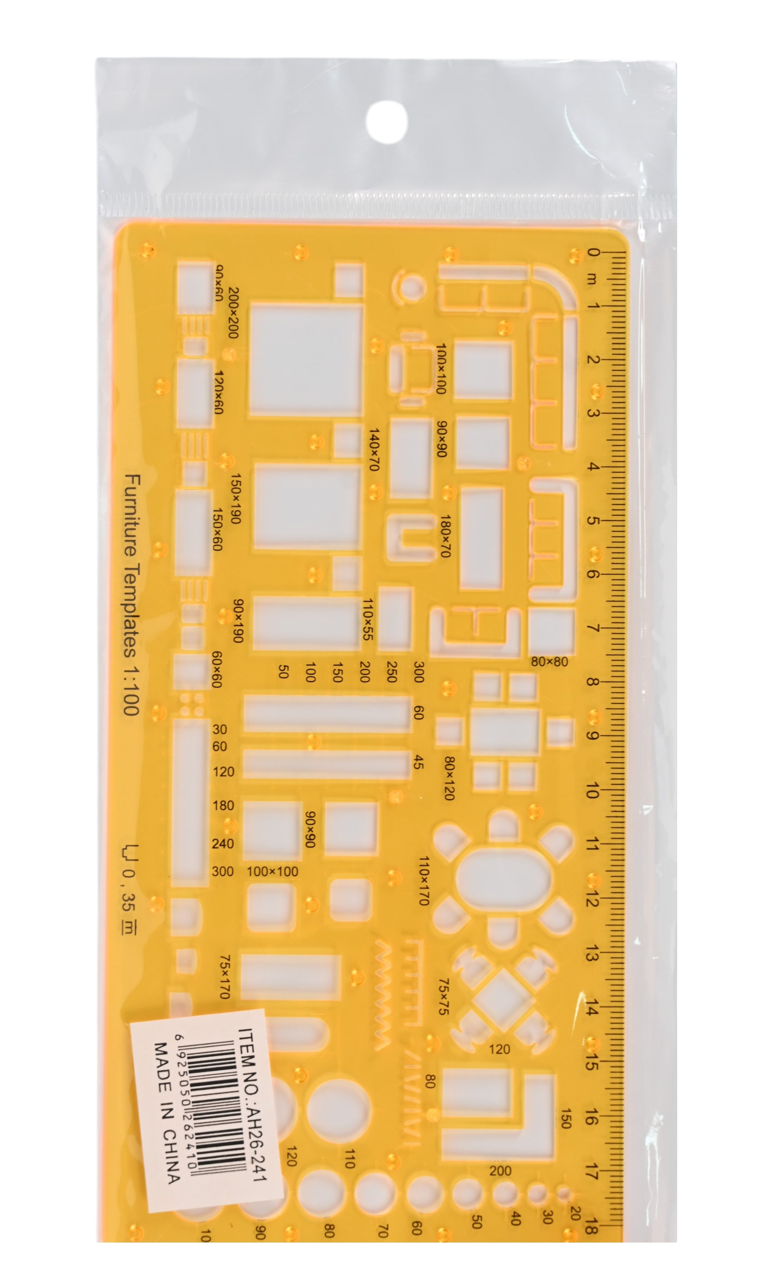 Furniture Template 1:100 Scale Ruler – Al Deraset