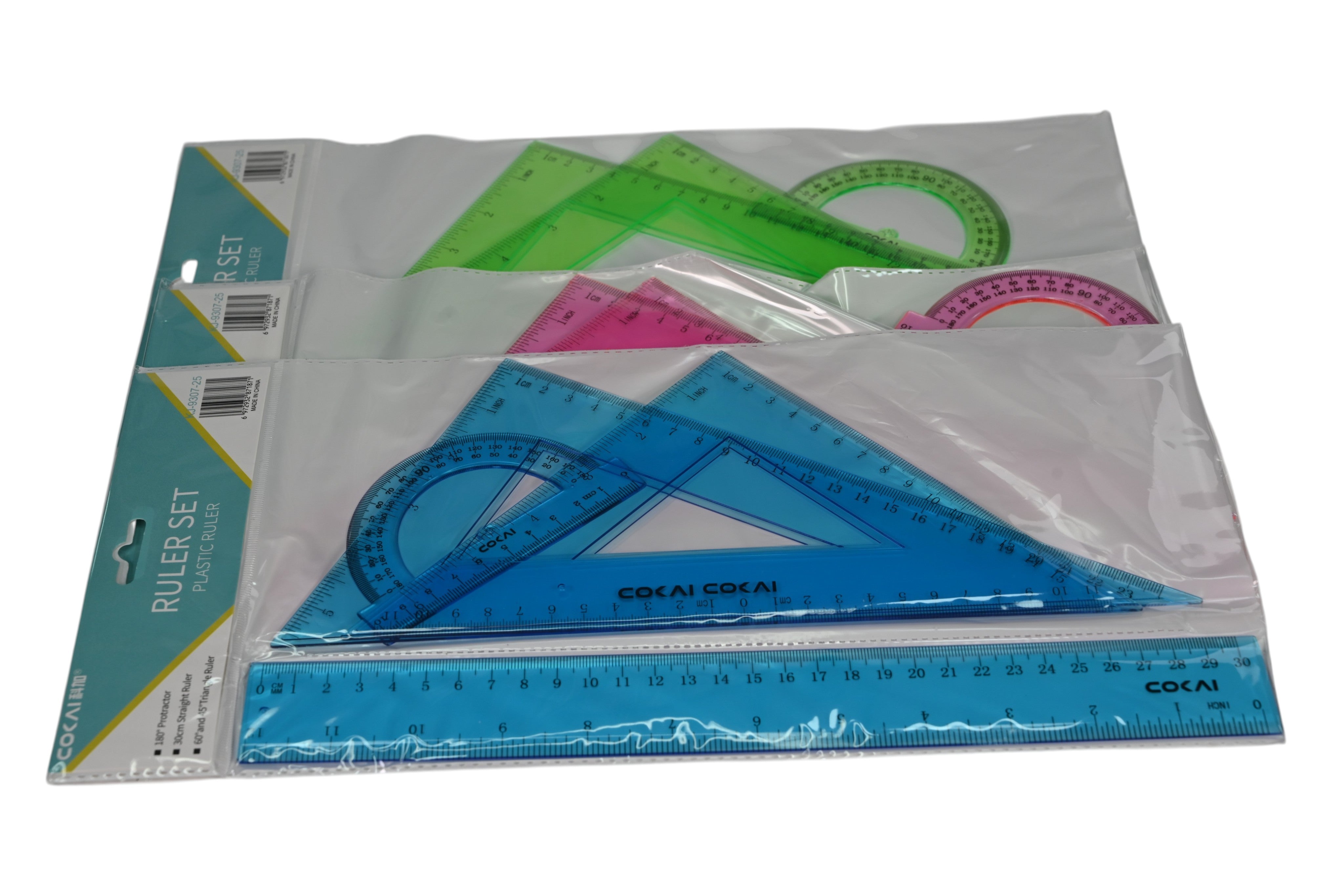 30cm Geometric Ruler Set