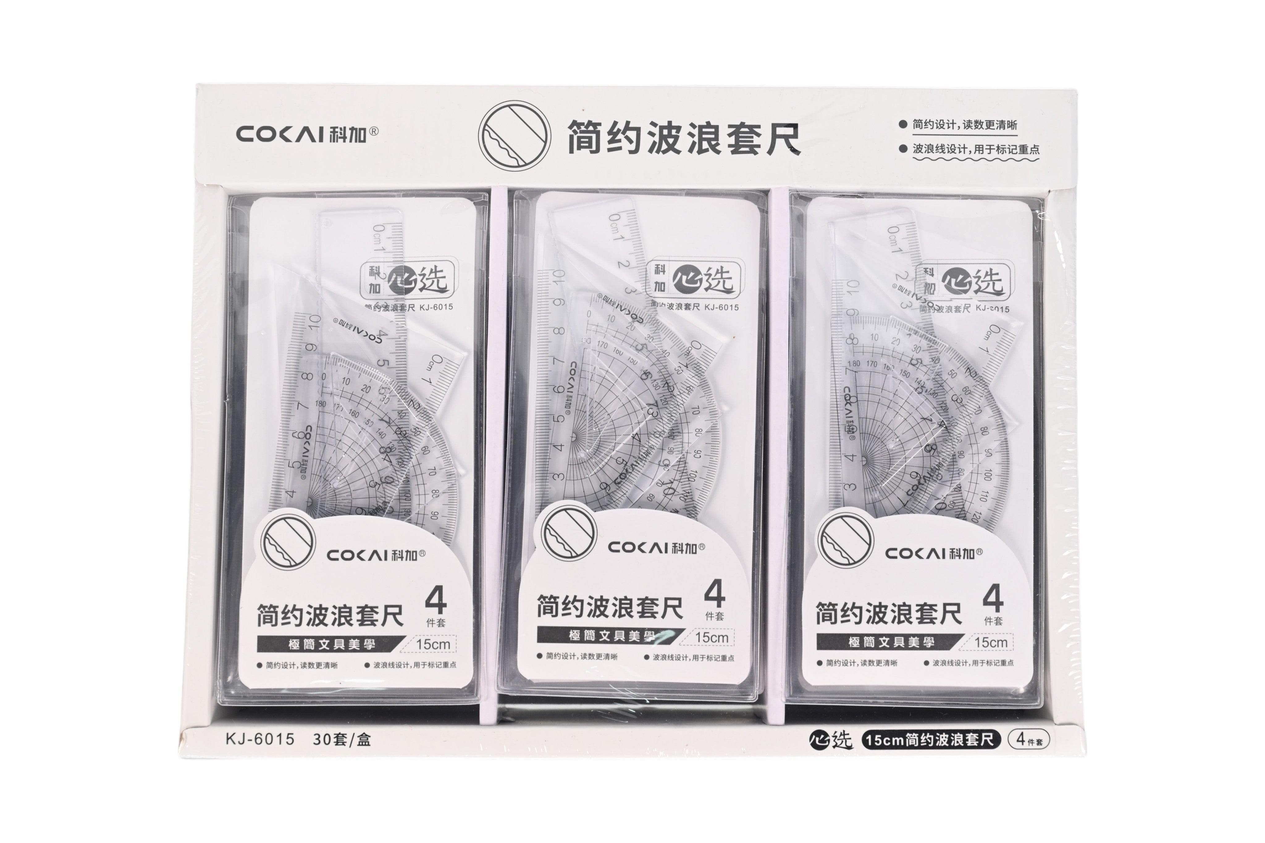 15CM Geometry Ruler Set