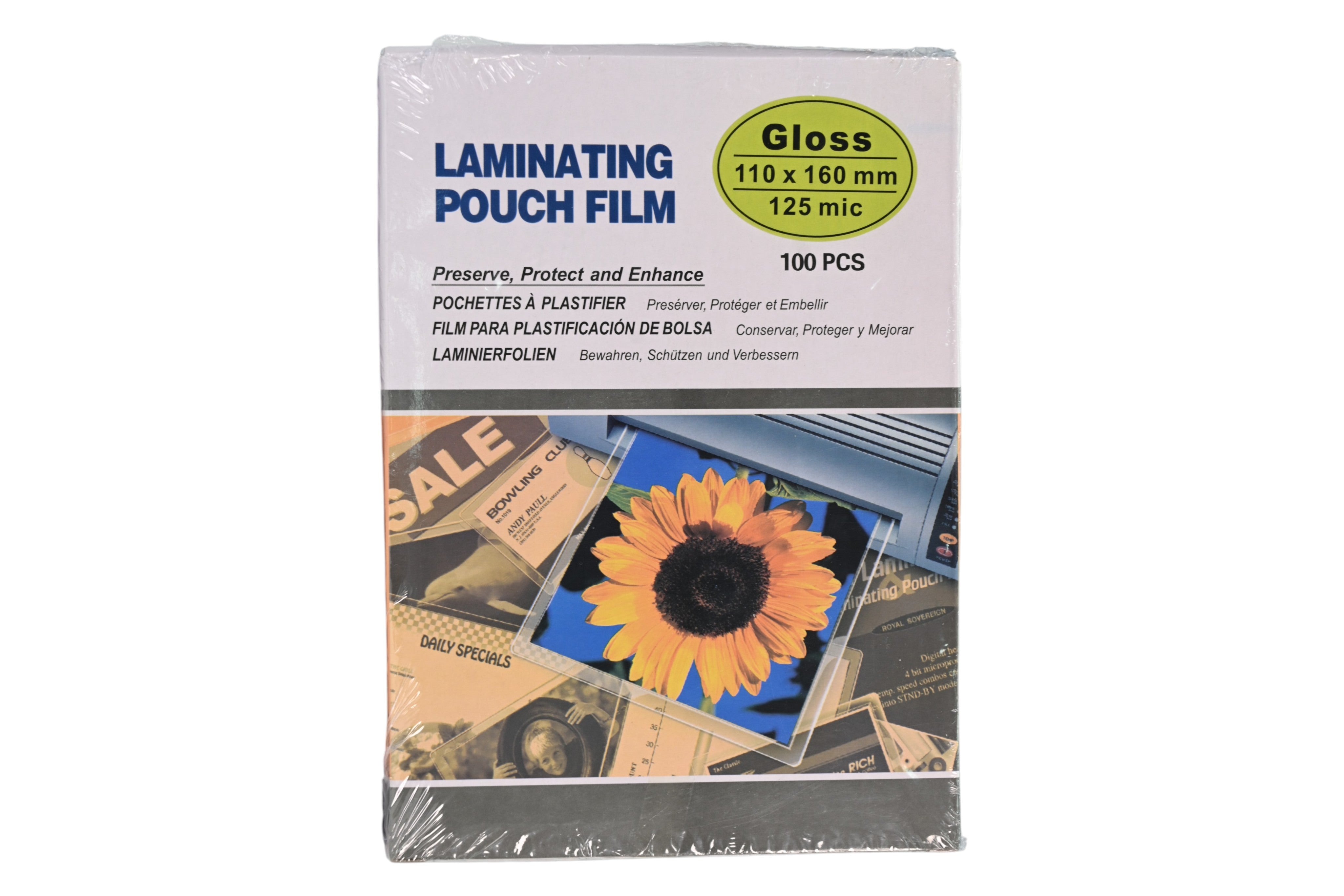 Laminating Pouch Film 125 Microns 100 Sheets