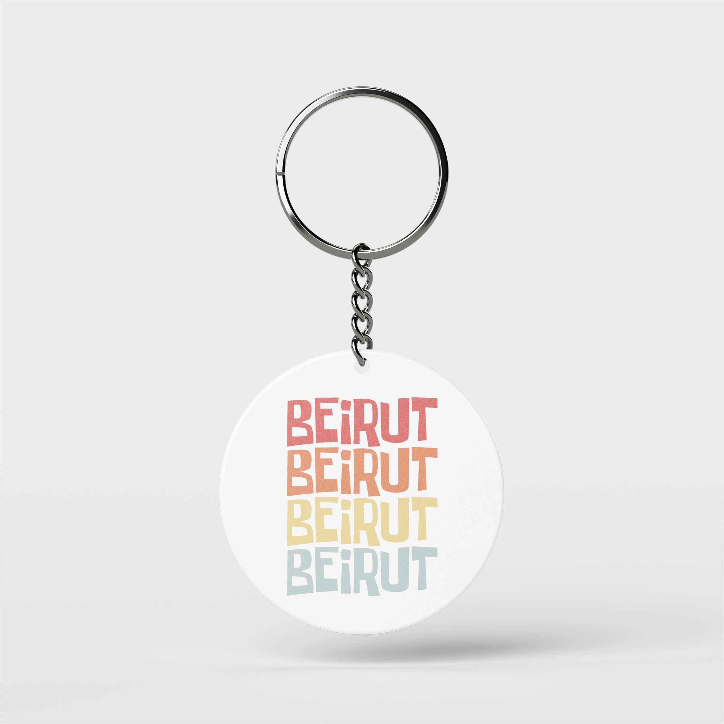 Colorful Beirut Keychain