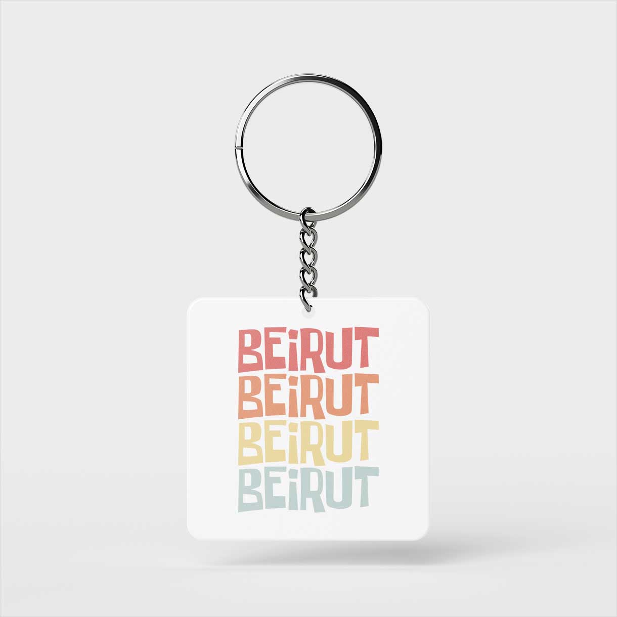 Colorful Beirut Keychain