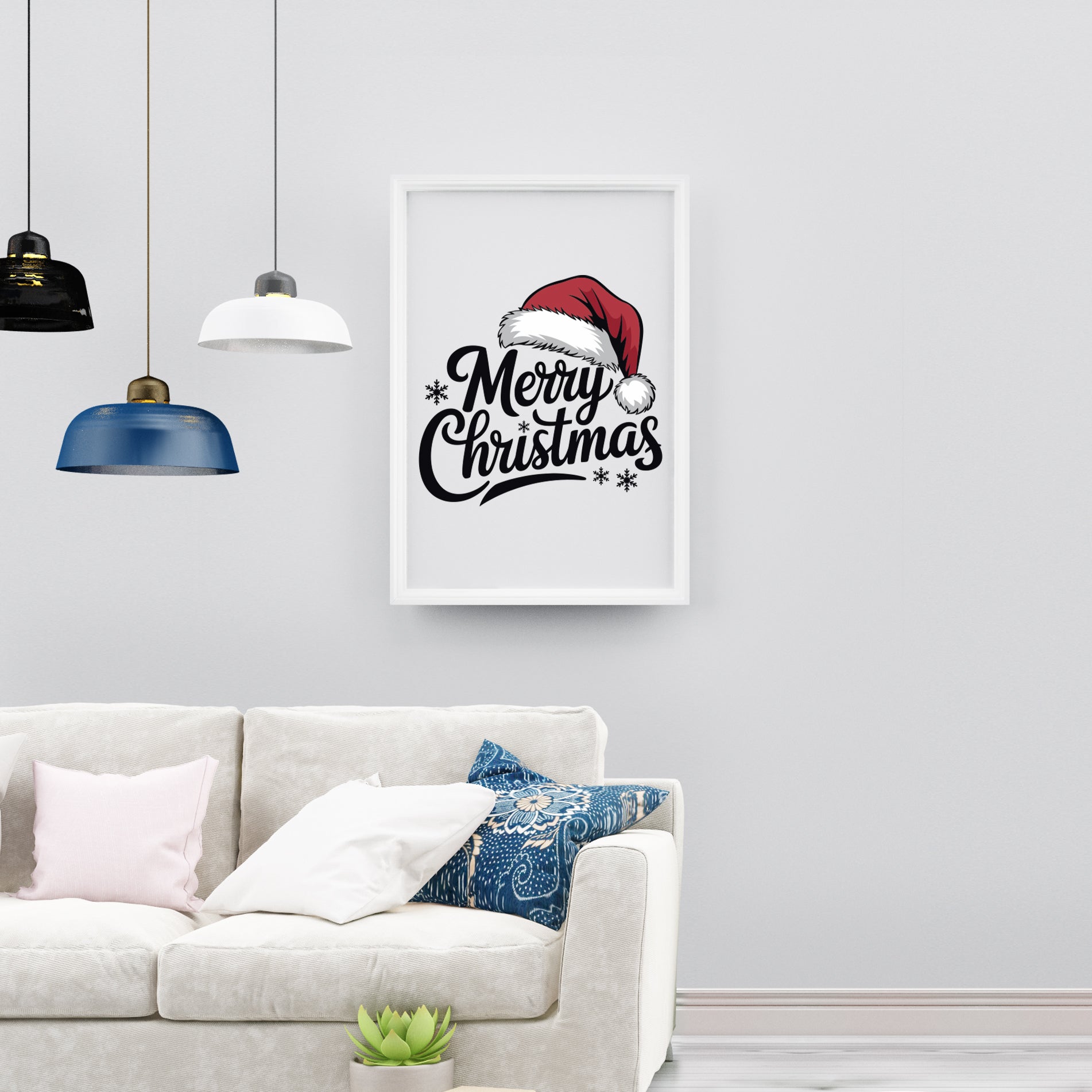 Christmas White Poster