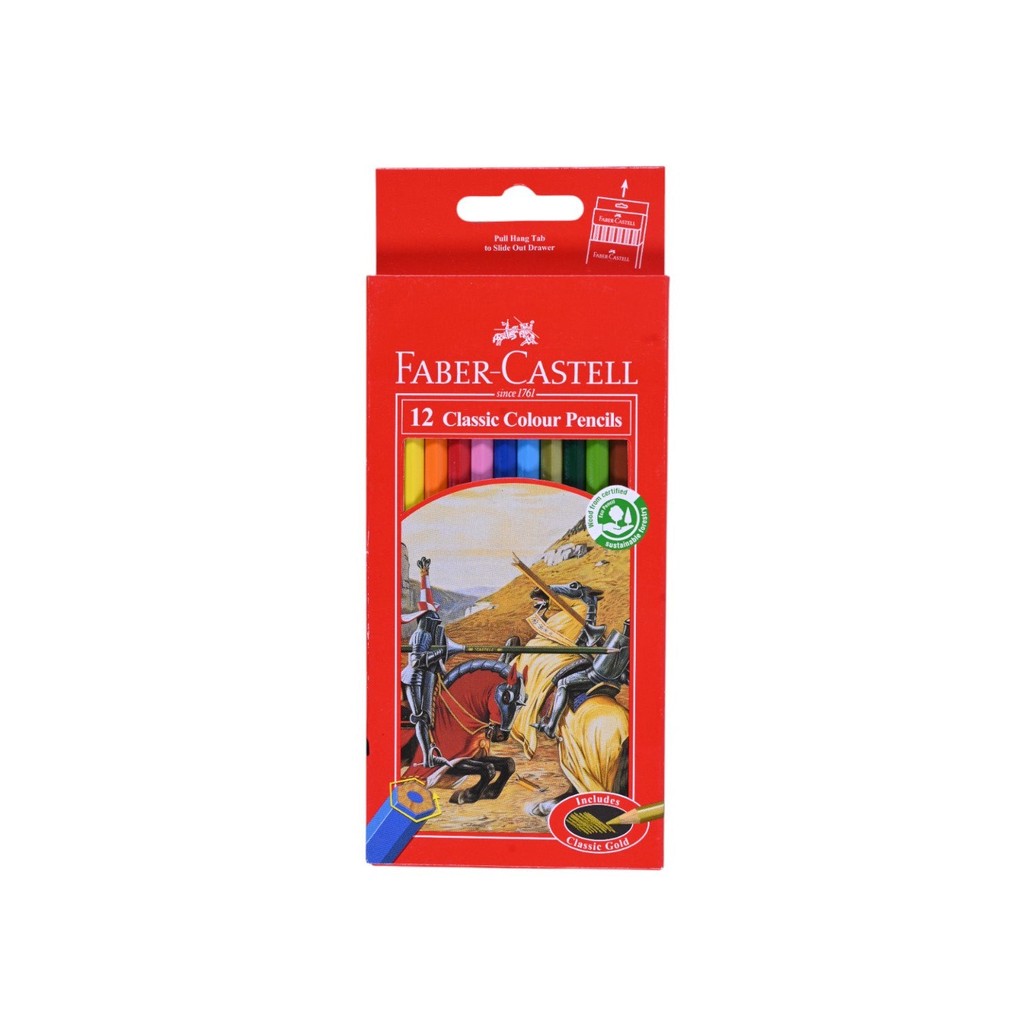 Faber Castell Classic Colour Pencils–12 Colors
