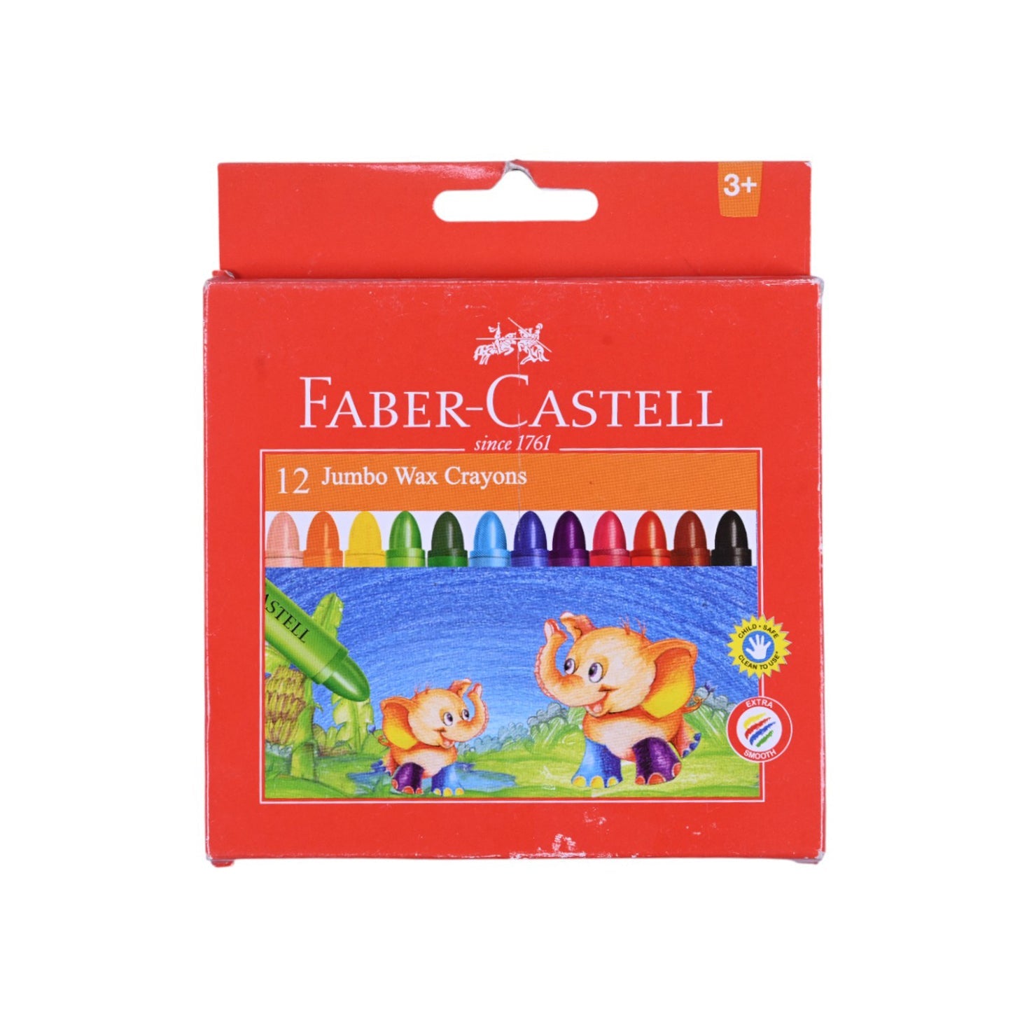 Faber Castell 12 Jumbo Wax Crayons
