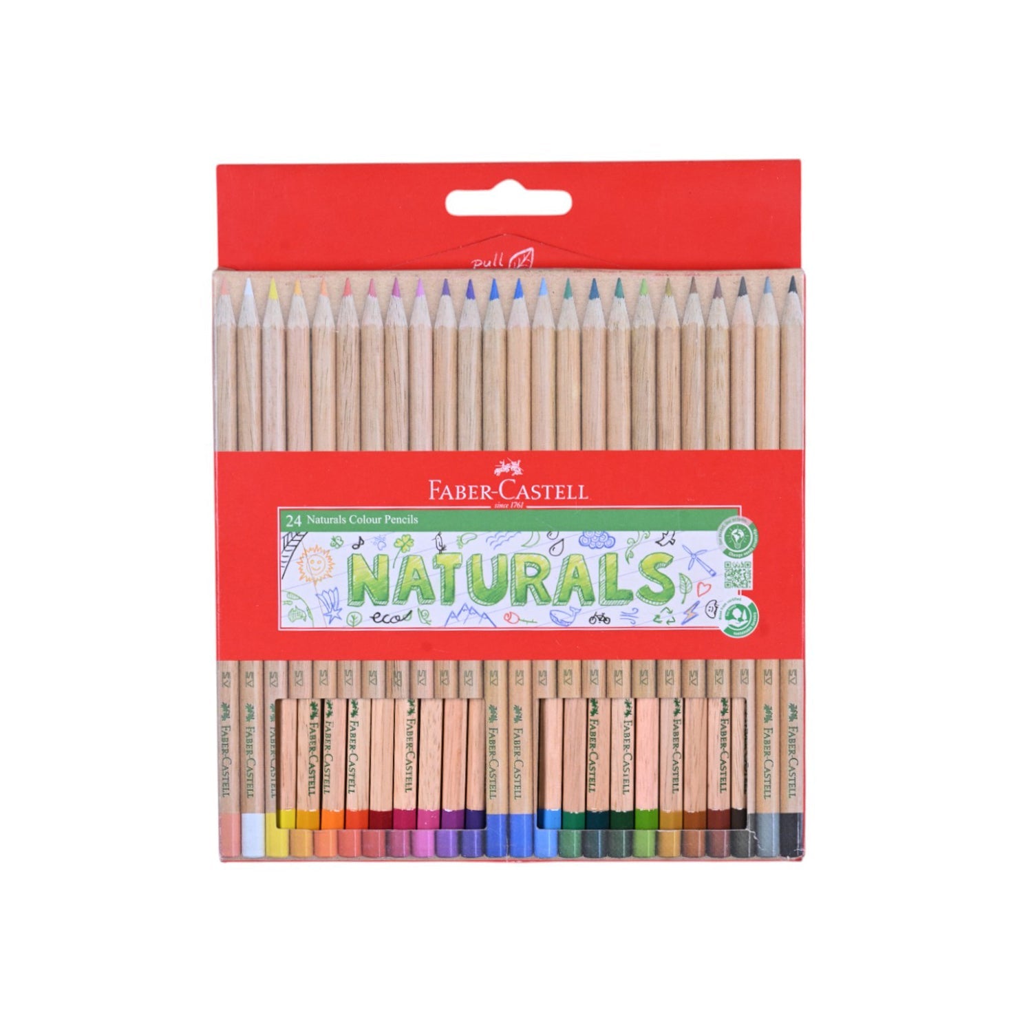 Faber Castell Naturals Colour Pencils-24 Colors