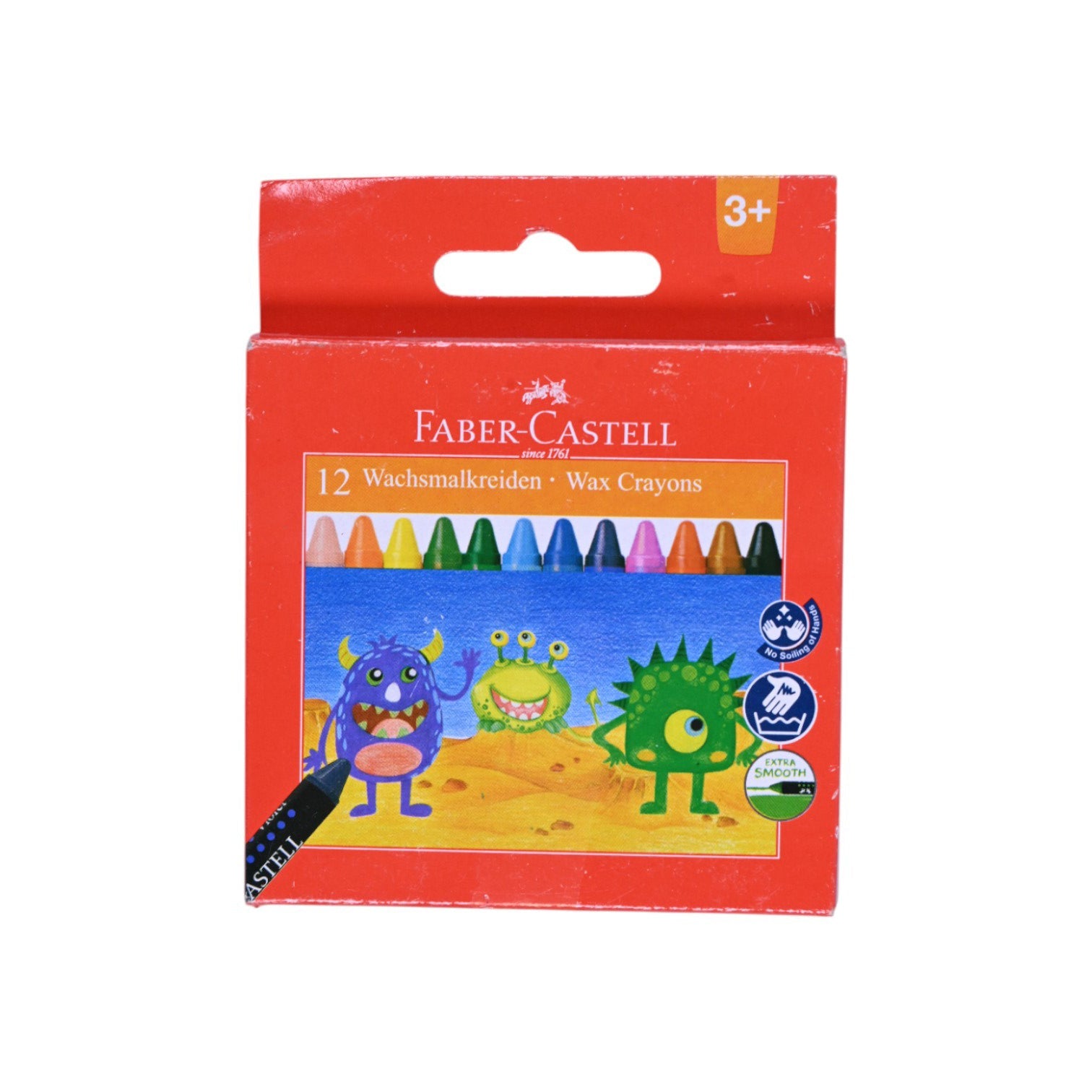 Faber Castell 12 Wax Crayons