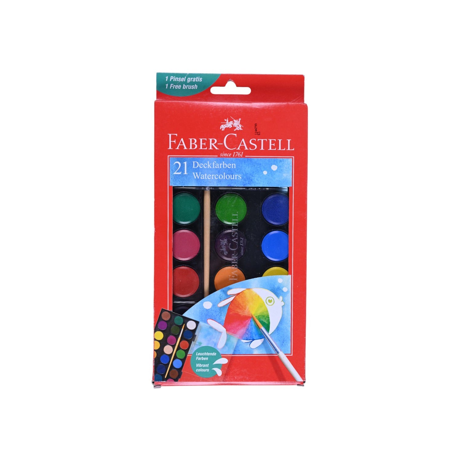 Faber Castell 21 Watercolors with Brush