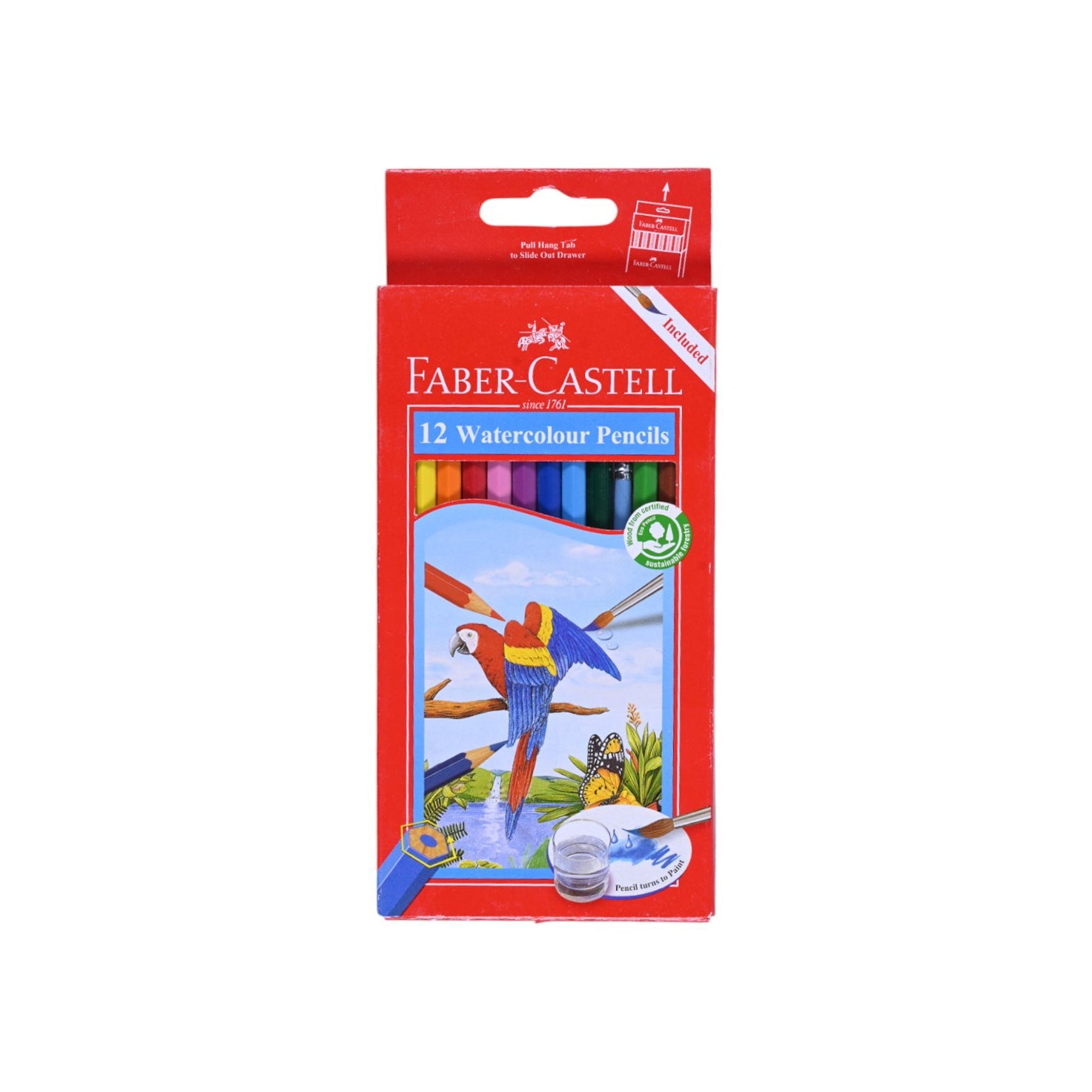 Faber Castell Watercolour Pencils–12 Colors