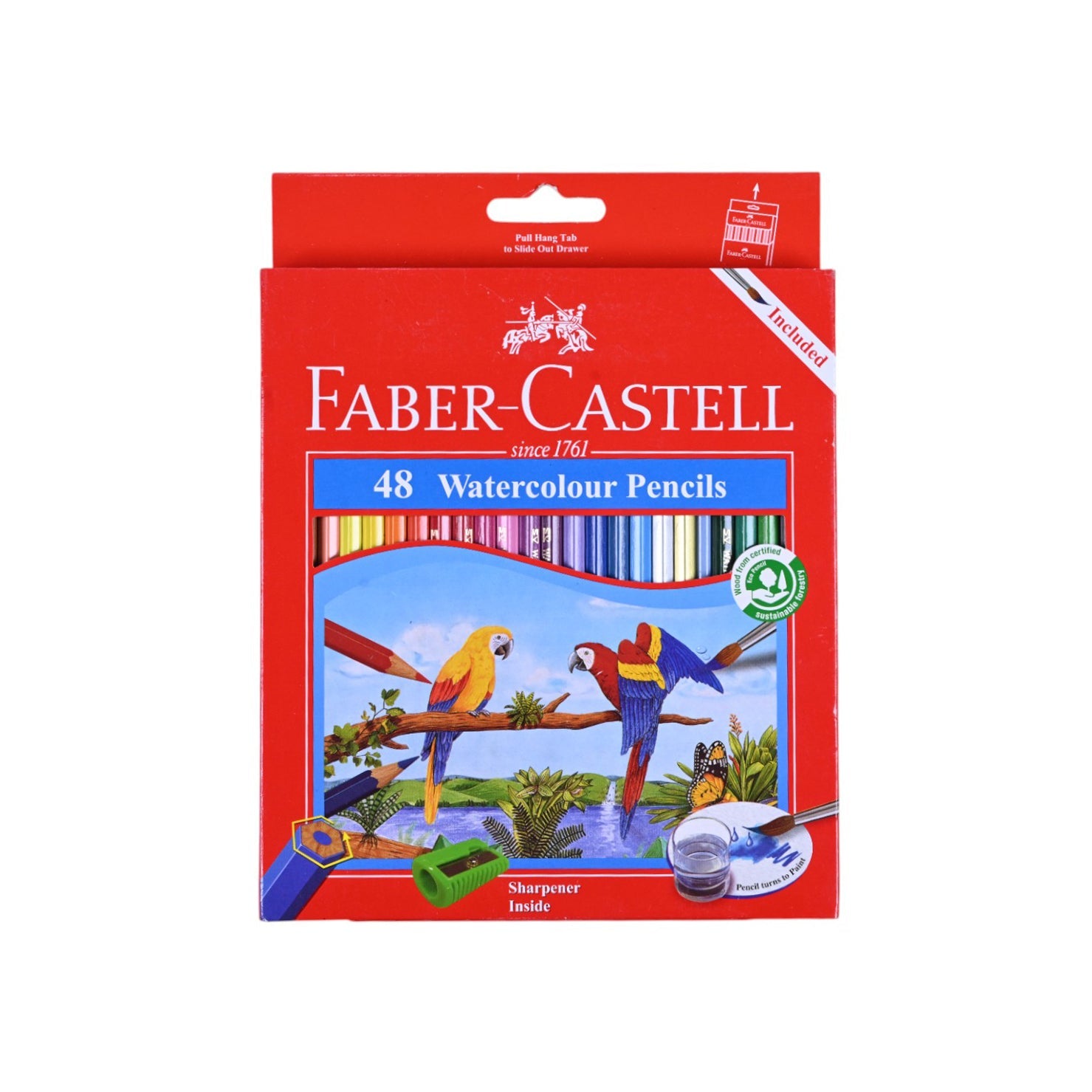 Faber Castell Watercolour Pencils–48 Colors