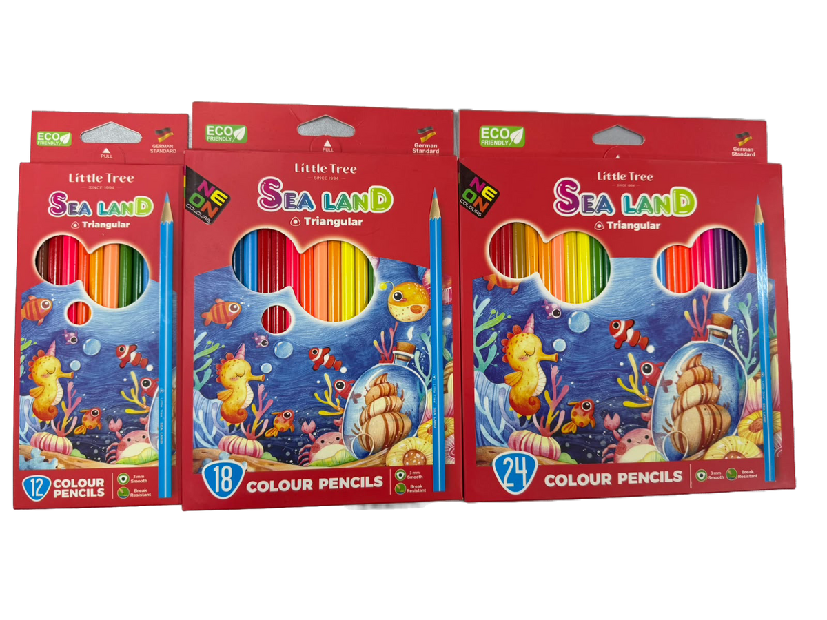 Little Tree Sea Land Color Pencils