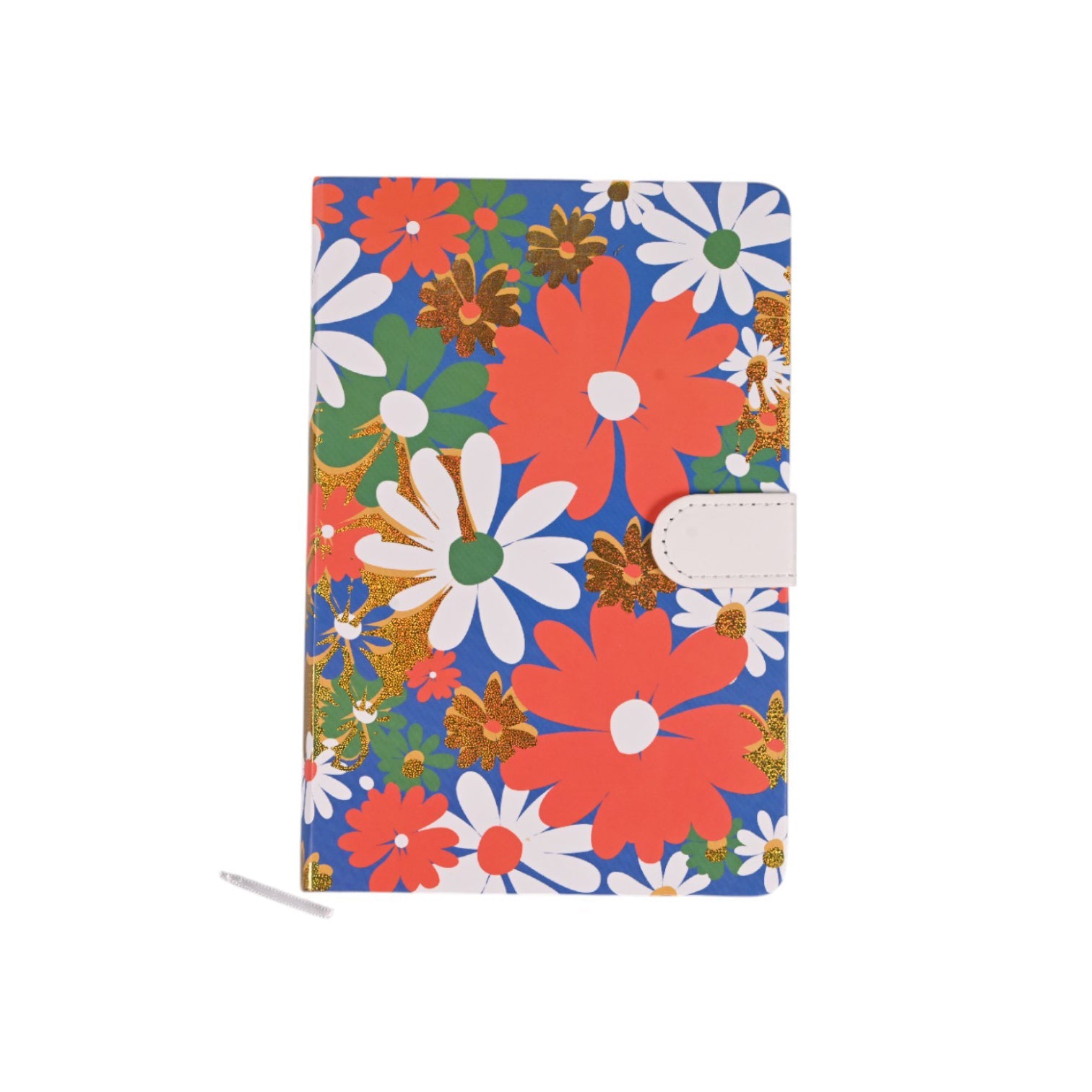Golden Petals A5 Notebook