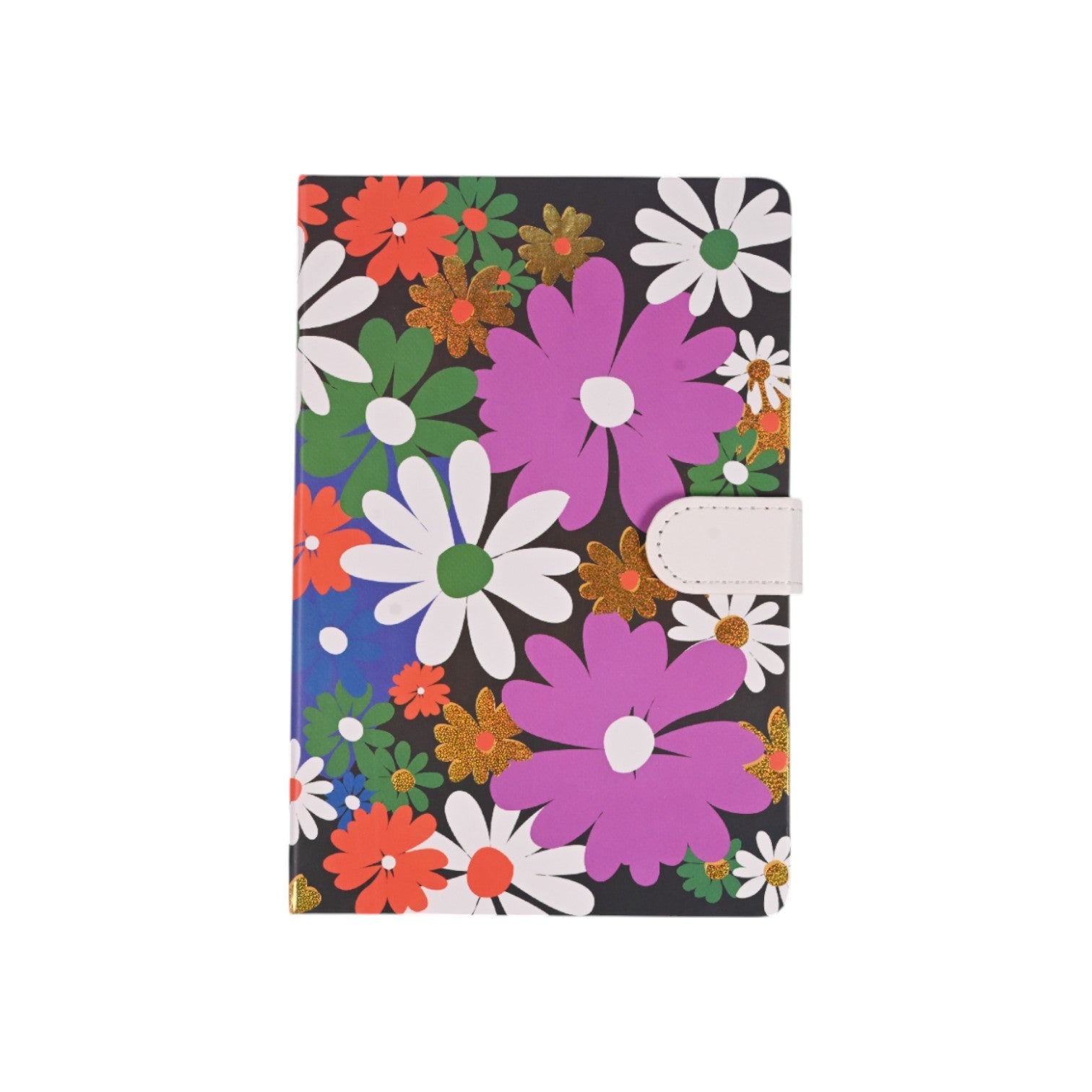 Golden Petals A5 Notebook