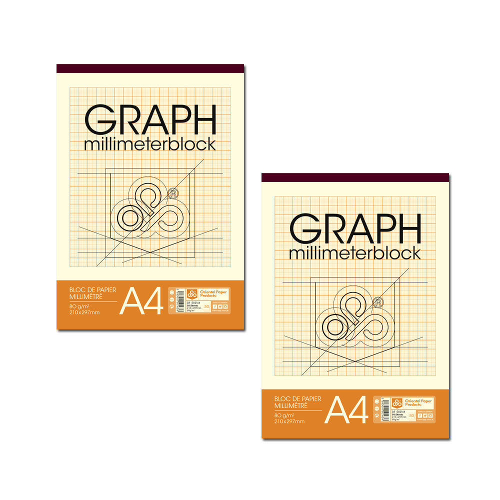 OPP A4 Graph Paper Book