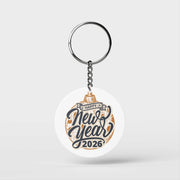 Happy New 2026 Keychain