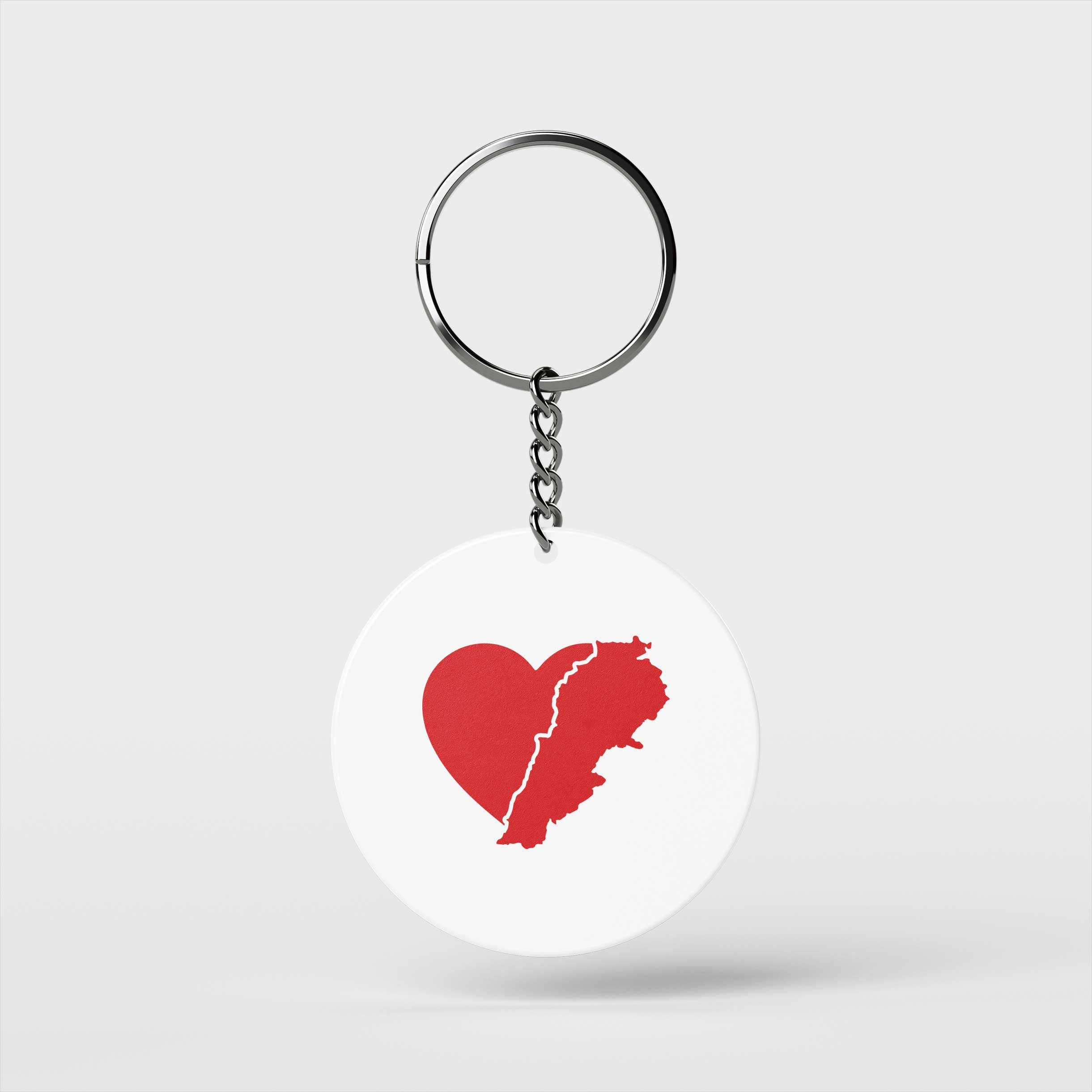 Heart of Lebanon Keychain