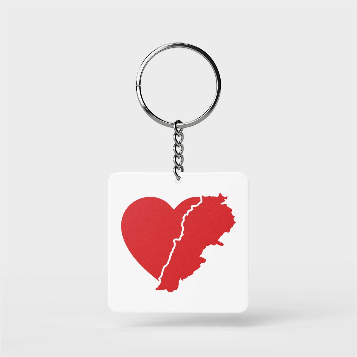 Heart of Lebanon Keychain