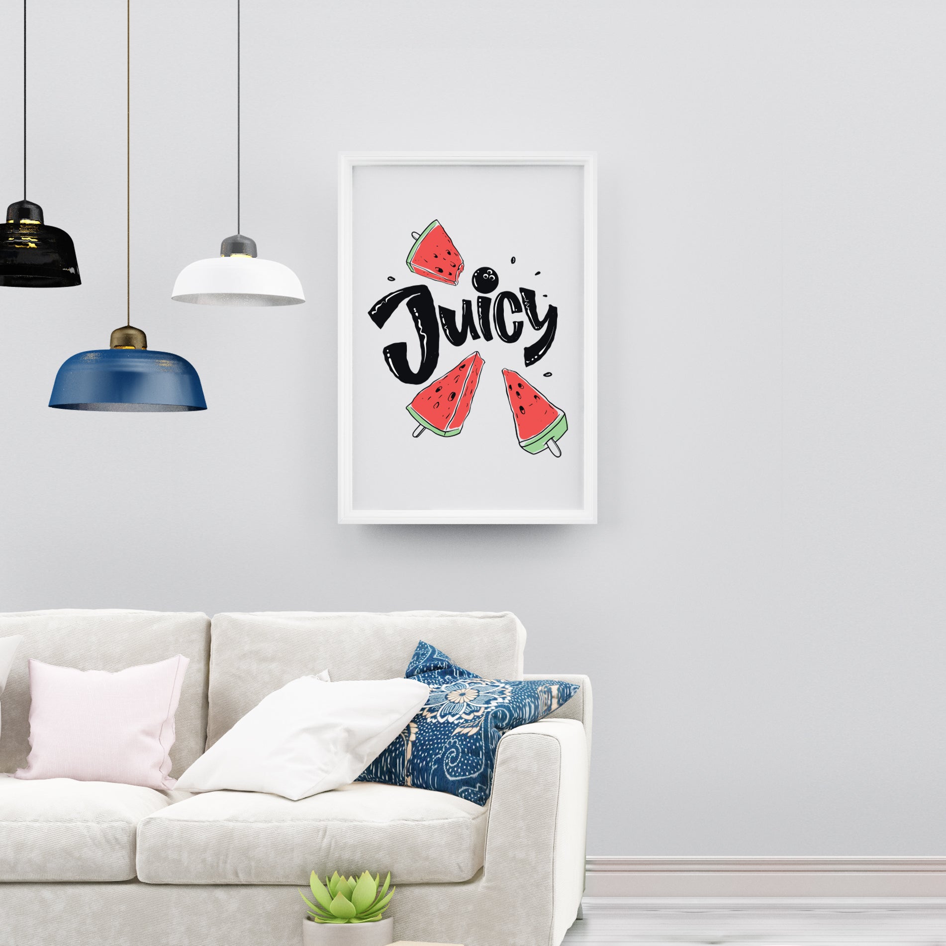Juicy Watermelon Poster