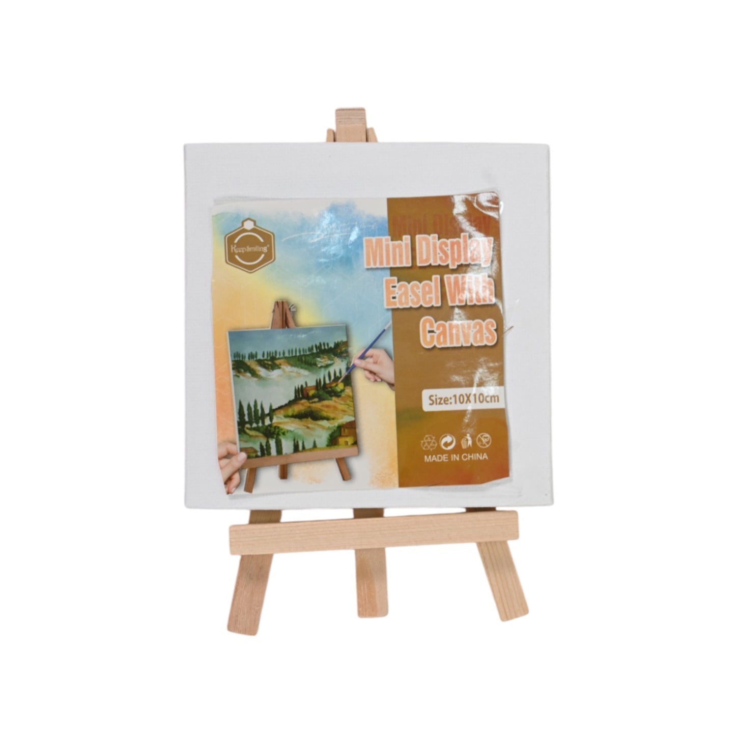 Keep Smiling Mini Display Easel with Canvas