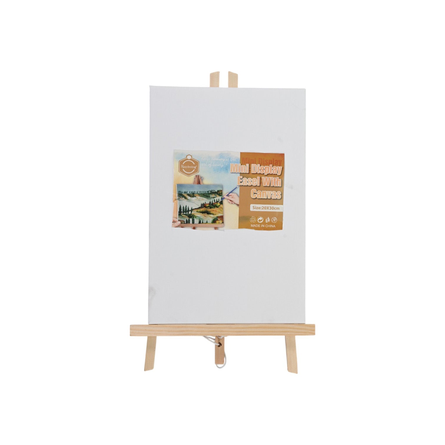 Keep Smiling Mini Display Easel with Canvas