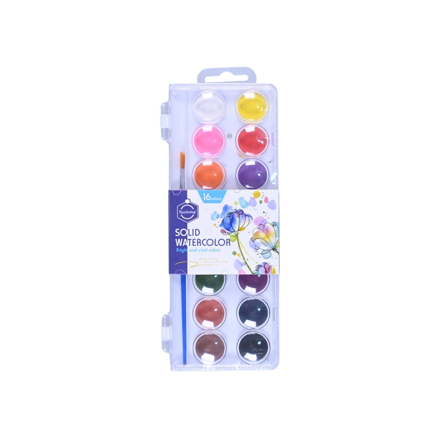 Keep Smiling Round Watercolor Set