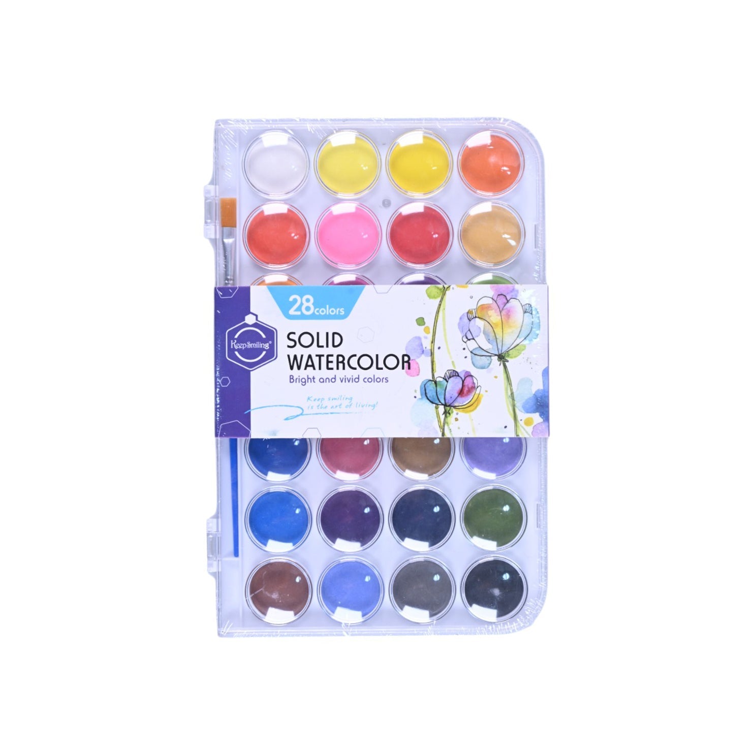 Keep Smiling Round Watercolor Set