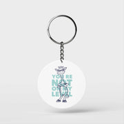 Not My Level Giraffe Keychain