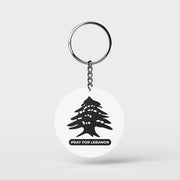 Pray For Lebanon keychain