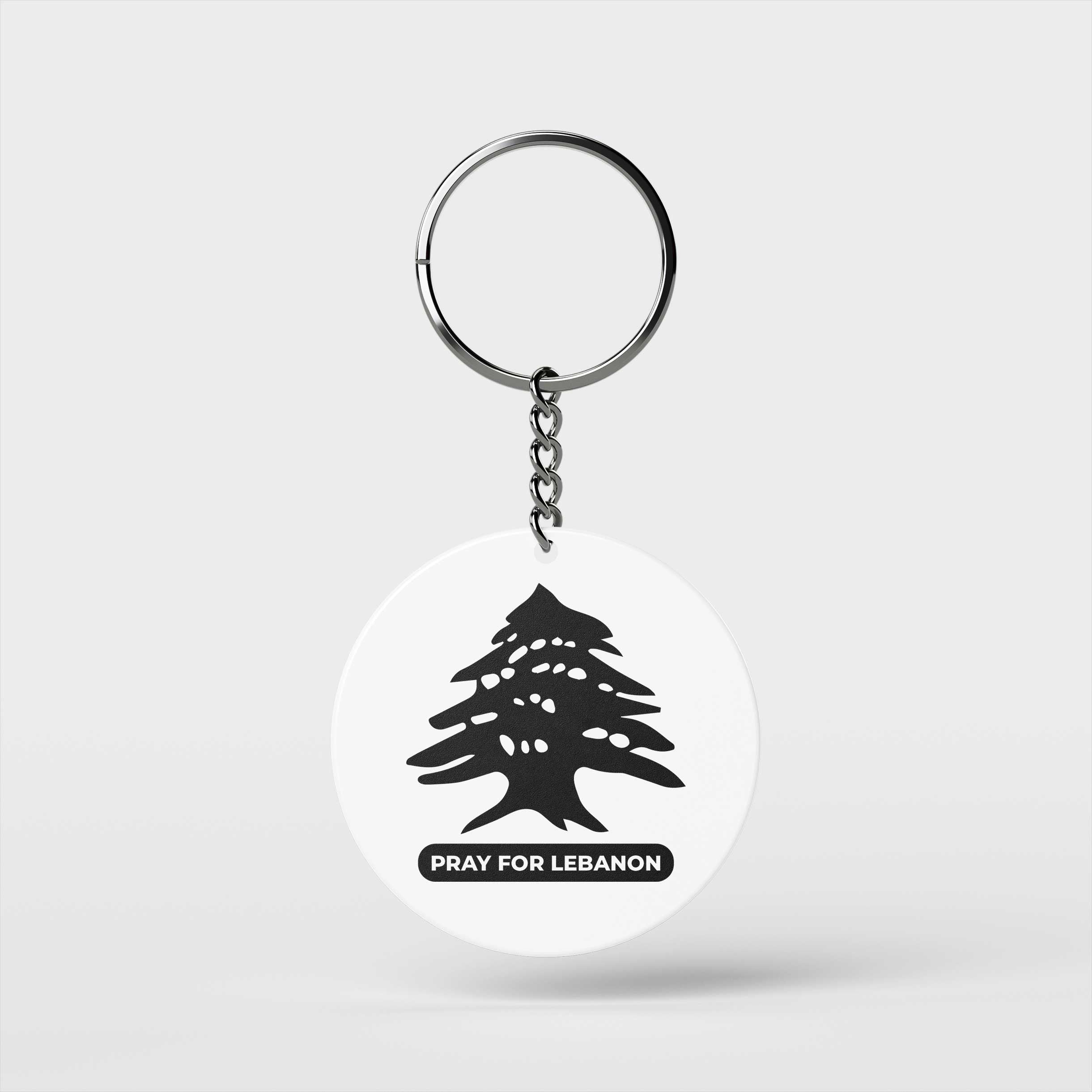 Pray For Lebanon keychain
